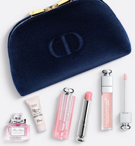 blue dior makeup bag|Dior makeup bag free gift.